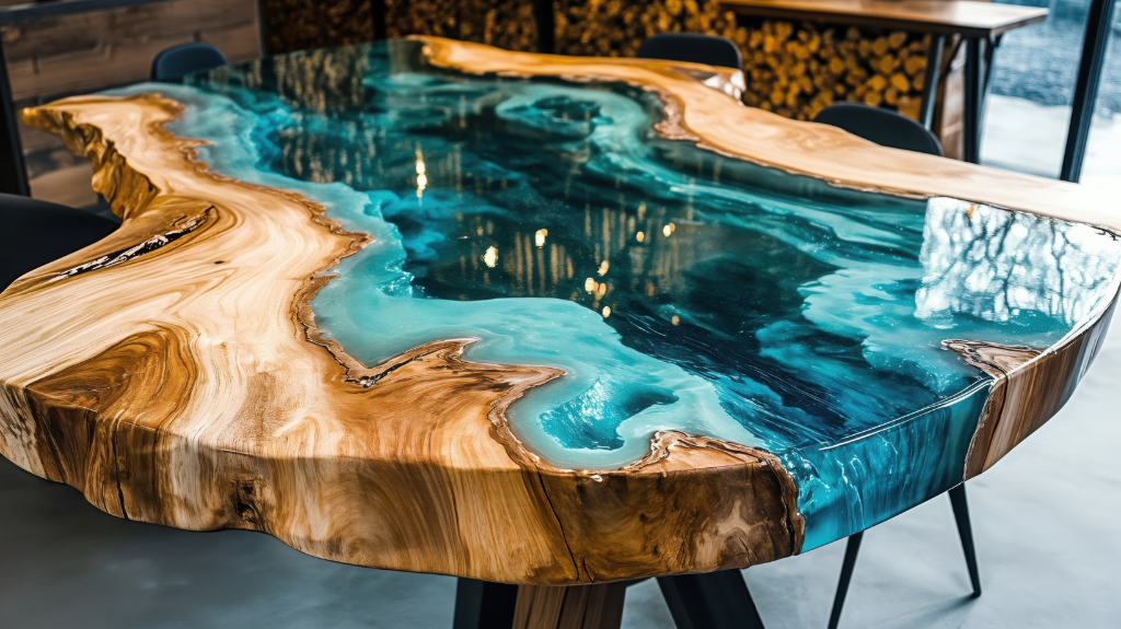 ArtResinProject tavolo in resina e legno artigianale